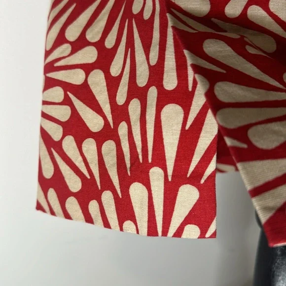 Talbots Petites Floral coral pencil skirt with belt women’s size 16P - Picture 5 of 6